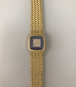 ピアジェ 腕時計 金無垢 k18 オニキス ダイヤモンド文字盤 の買取価格