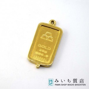 ペンダント トップ インゴッド K24 20g 純金 日本マテリアル 流通品 ゴールド 