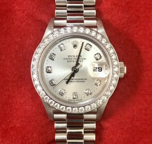 ロレックス ROLEX プラチナ レディース腕時計 デイトジャスト 69136G の買取価格