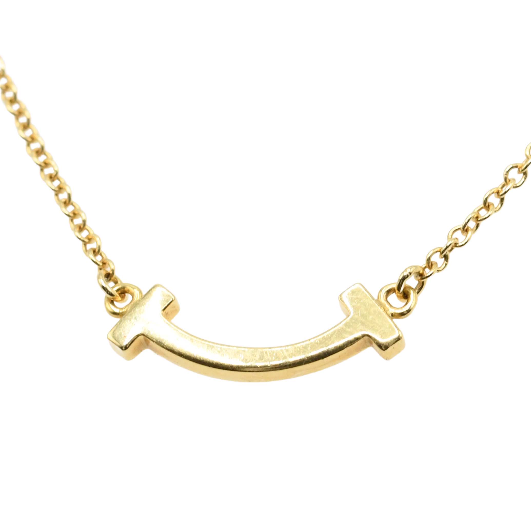 ティファニー Tスマイル ミニ ネックレス 750 2.2g