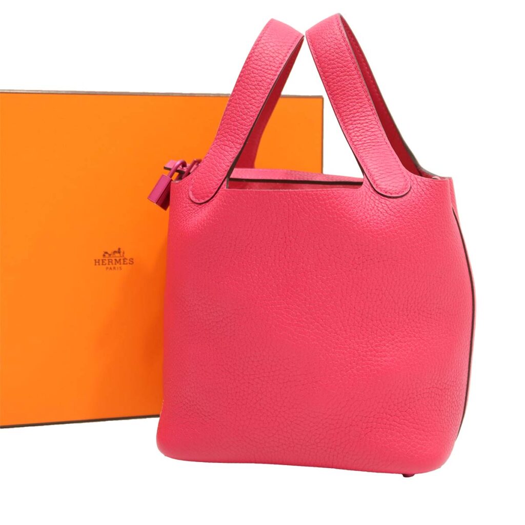 エルメス　ピコタンロックPM　ソーピンク　ローズメキシコ　トリヨンクレマンス　ピンク金具　U刻